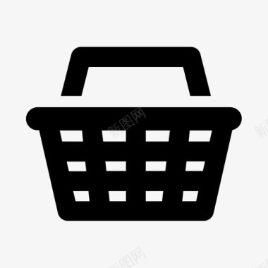 购物篮超市商店图标图标