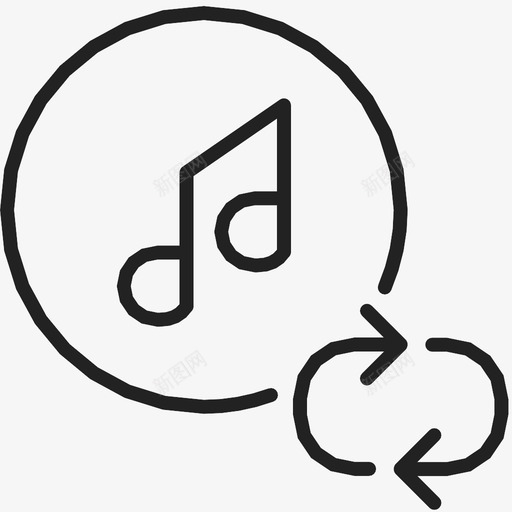 音乐工作人员声音图标svg_新图网 https://ixintu.com 刷新 哨子 声音 女高音 工作人员 旋律 歌曲 活动 重装 音乐 音符