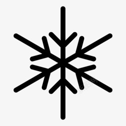 雪白圣诞节雪花白色圣诞节独特图标高清图片