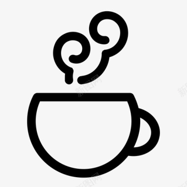 咖啡杯马克杯热可可图标图标