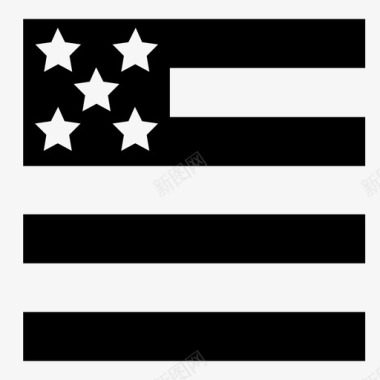国旗方形美国国旗斯考尔旗图标图标
