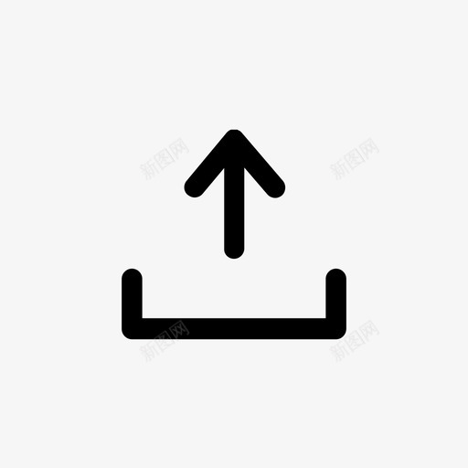 上载箭头文档图标svg_新图网 https://ixintu.com ui包 上载 向上共享 导出 文件 文档 箭头