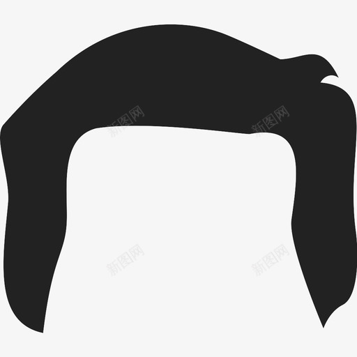 头发发型时尚图标svg_新图网 https://ixintu.com 假发 发型 头发 时尚 理发 鬃毛