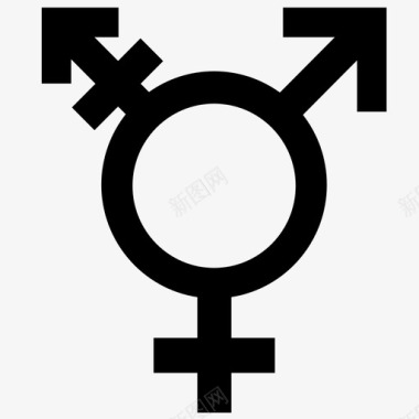 性别中立性别平等图标图标