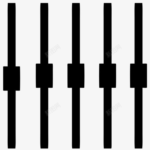 音量控制器音乐混音音乐制作图标svg_新图网 https://ixintu.com 声级 混音 滑块 设置 音乐制作 音乐混音 音量 音量控制器 音频音量控制器