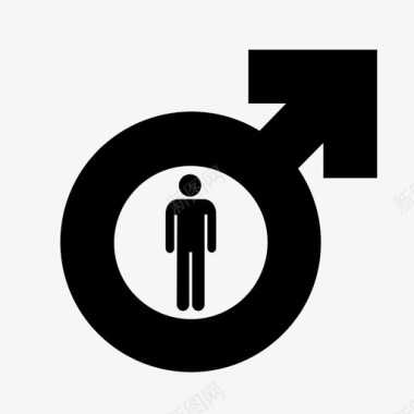 男性洗手间标志性别标志图标图标