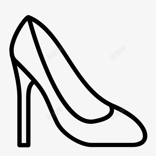 高跟鞋宇宙胶带图标svg_新图网 https://ixintu.com 乐队 图表 女人 宇宙 手机 时装 服装 胶带 衣服和鞋子 鞋袜 高跟鞋