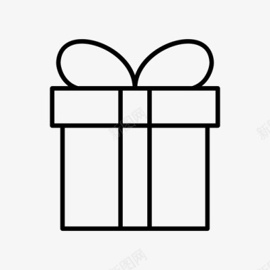 礼品包装礼物包裹图标图标
