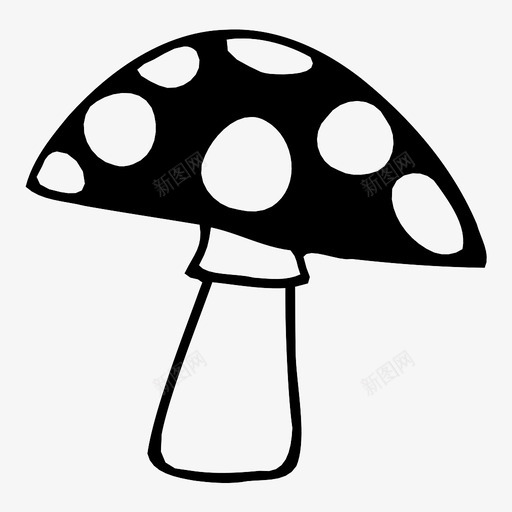 蘑菇营养天然图标svg_新图网 https://ixintu.com 天然 森林 毒蕈 生长 真菌 营养 蘑菇 食品