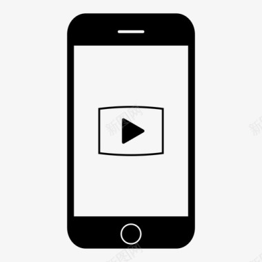 移动视频网络视图图标图标