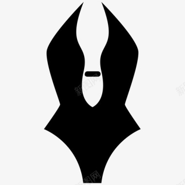 泳衣v领性感泰迪图标图标