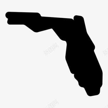 佛罗里达州佛罗里达州地图州图标图标