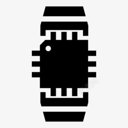 微电子智能手表uc可穿戴技术图标高清图片