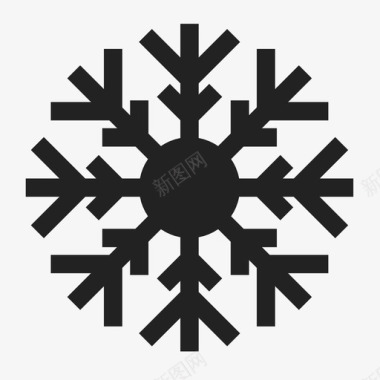 雪花白色天气预报图标图标