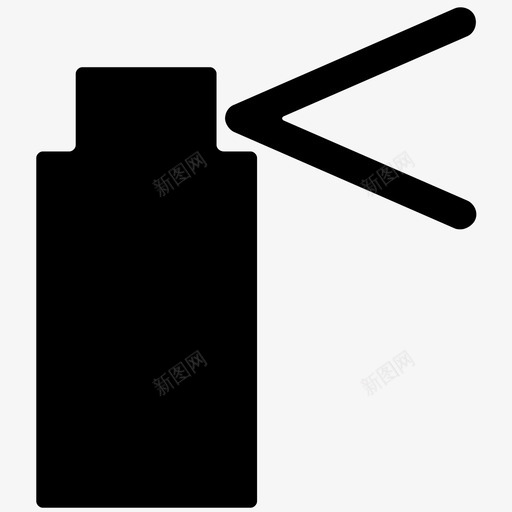 喷雾器气雾剂罐图标svg_新图网 https://ixintu.com 喷壶 喷漆 喷雾器 安全 平滑实心图标 气雾剂 灭火器 罐 警告