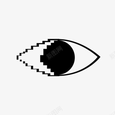 视网膜眼锯屏幕图标图标