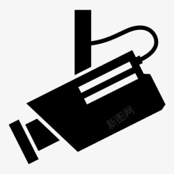 远程监控监控摄像头安全系统安全摄像头图标高清图片