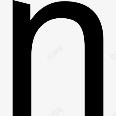 字母N小写字体界面基本应用图标图标