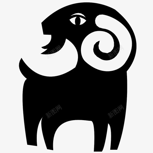 山羊有用绵羊图标svg_新图网 https://ixintu.com 公山羊 公羊 农场动物 哺乳动物 家养 山羊 摩羯 有用 绵羊 角