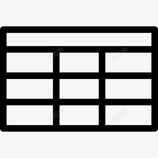 表格图表比较图标svg_新图网 https://ixintu.com excel 列表 图表 数据 文本编辑器行图标 比较 矩阵 编辑器 表格