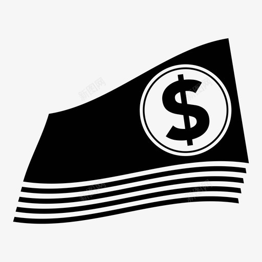 美元电子商务经济图标svg_新图网 https://ixintu.com 商店 消费经济 电子商务 纸币 经济 美元 货币 购买 购物者