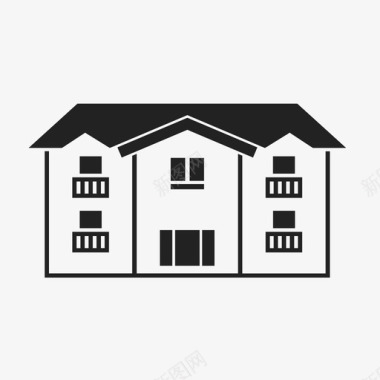 房屋结构住宅图标图标