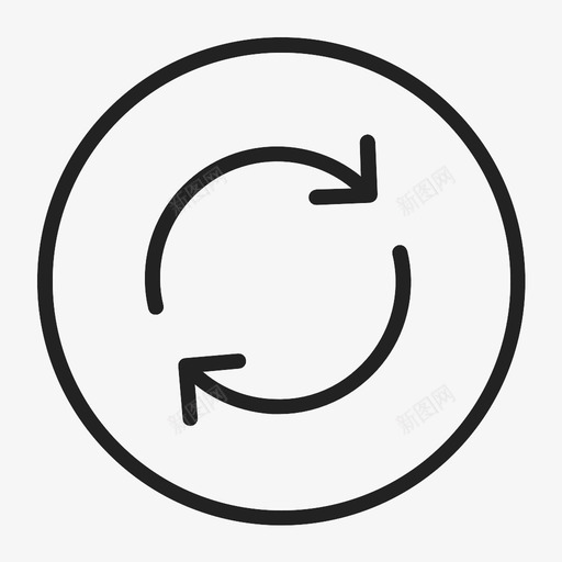 刷新箭头圆圈图标svg_新图网 https://ixintu.com 刷新 同步 回收 圆圈 旋转 箭头 重新加载