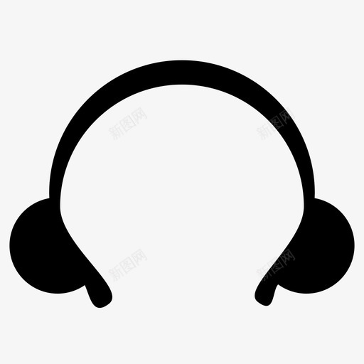 耳机游戏音乐图标svg_新图网 https://ixintu.com 听力 游戏 耳机 耳罩 音乐