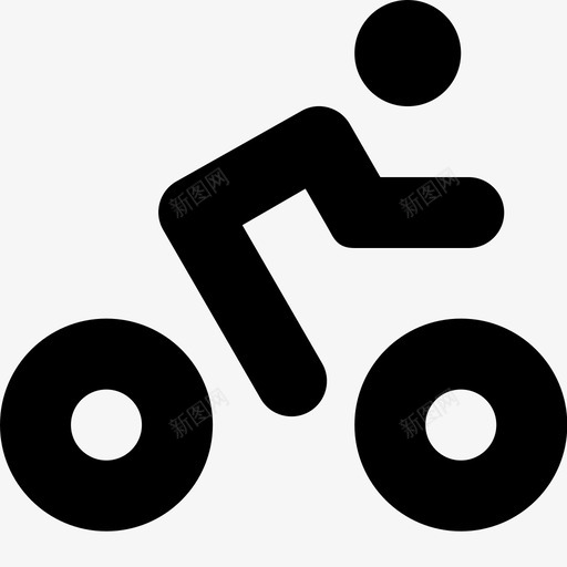 骑自行车环保开车图标svg_新图网 https://ixintu.com 城市 开车 环保 自行车 车辆和道路符号 通勤 骑自行车