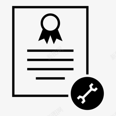 证书选项文本标准图标图标