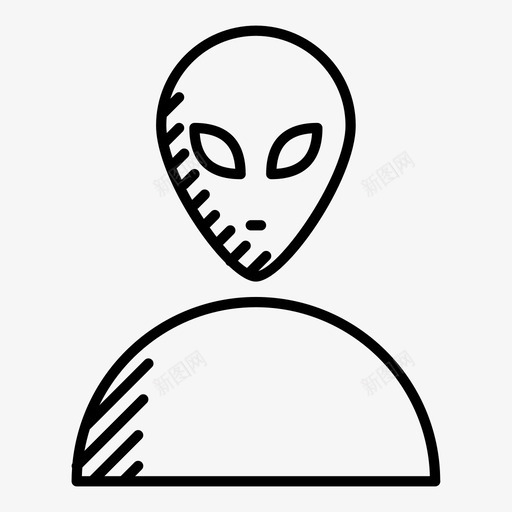 外星人实验外星图标svg_新图网 https://ixintu.com 不明飞行物 外星 外星人 实验 灰色 生命 生命形式 科学