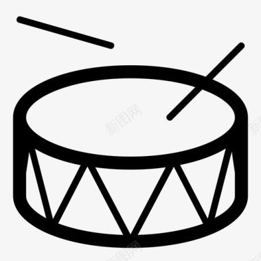 鼓音乐家乐器图标图标