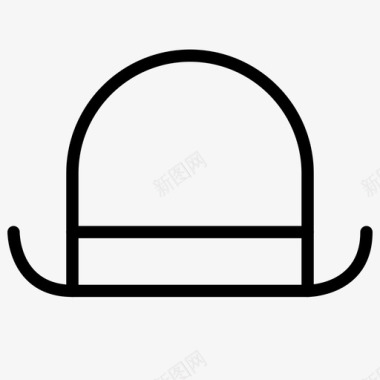 圆顶礼帽英式覆盖图标图标
