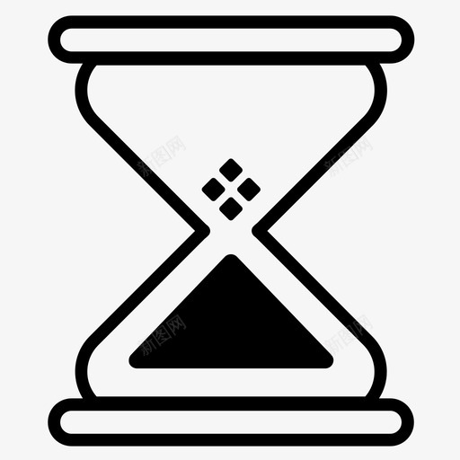 沙漏定时计时器图标svg_新图网 https://ixintu.com 定时 沙子 沙漏 等等 计时器
