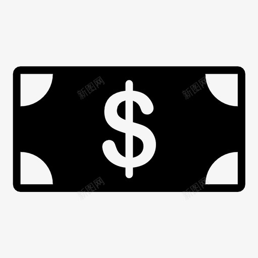 钞票金融收入图标svg_新图网 https://ixintu.com 付款 储蓄 利润 工资 投资 收入 货币 金融 钞票