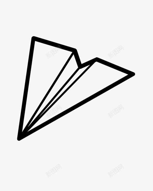 纸飞机发送折纸图标svg_新图网 https://ixintu.com 发送 折纸 纸飞机 飞行