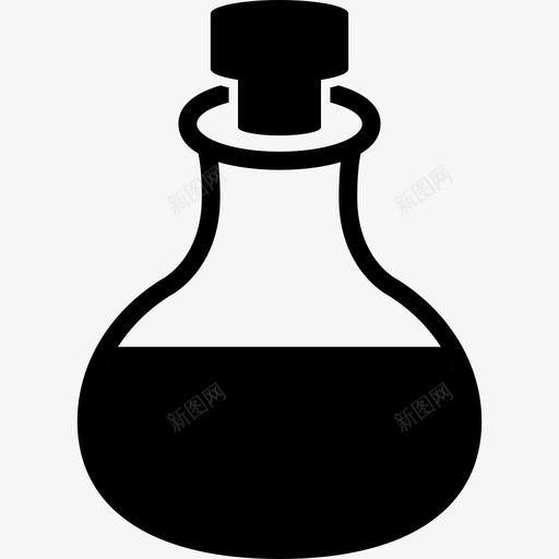 一瓶装有香薰按摩油的玻璃瓶用于SpaSpa和放松图标svg_新图网 https://ixintu.com Spa和放松 一瓶装有香薰按摩油的玻璃瓶 用于Spa