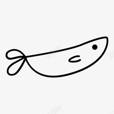 鱼香肠海鲜图标图标