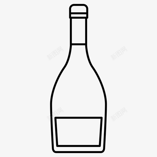 酒瓶聚会玻璃瓶图标svg_新图网 https://ixintu.com 容器 玻璃瓶 聚会 酒瓶 酒精饮料 醉酒 饮料