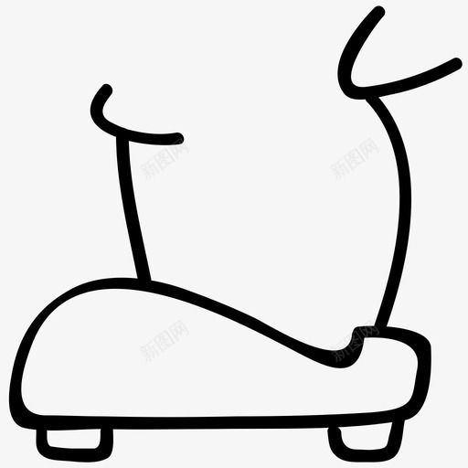 跑步机运动手绘涂鸦图标svg_新图网 https://ixintu.com 跑步机 运动手绘涂鸦图标