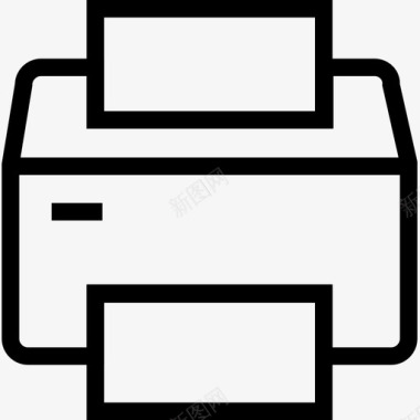传真机电子文件打印机图标图标