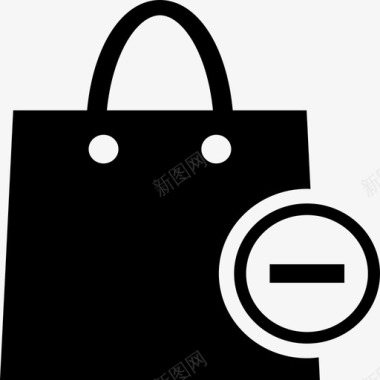 购物袋减量商品退货图标图标