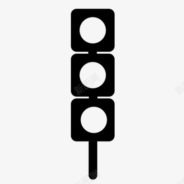 红绿灯交通信号灯停车场图标图标
