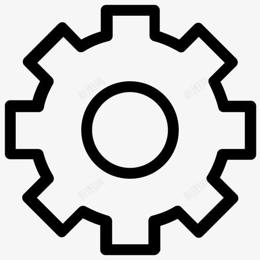 齿轮联锁机械图标svg_新图网 https://ixintu.com 工作 机械 线图标 联锁 设置 齿 齿轮