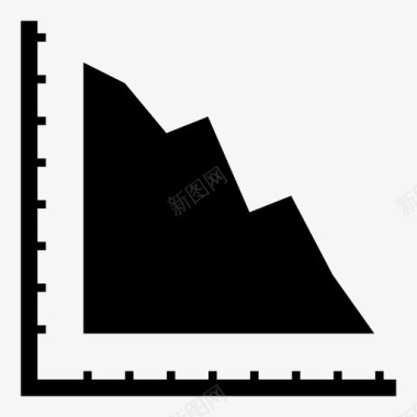 下降利润数学图标图标