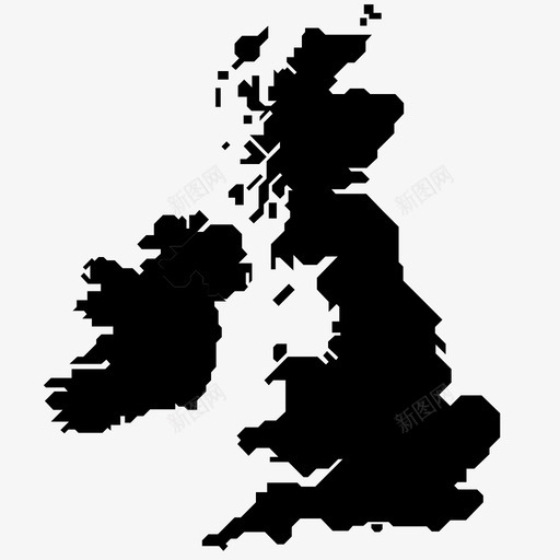 不列颠群岛英国欧洲图标svg_新图网 https://ixintu.com 不列颠群岛 伦敦 地图 地图45度 欧洲 水 爱尔兰 英国