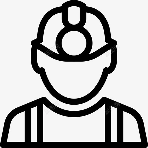建筑工人服务修理图标svg_新图网 https://ixintu.com 人 人物线图标 体力劳动者 修理 员工 安全帽 建筑工人 服务 机器