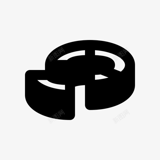 饼图信息信息图图标svg_新图网 https://ixintu.com 信息 信息图 统计 表示 阴影 饼图