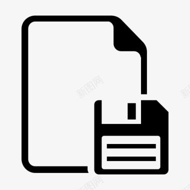 保存文档内存软盘驱动器图标图标