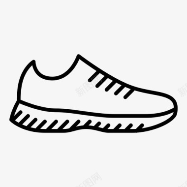 慢跑鞋跑步运动鞋图标图标